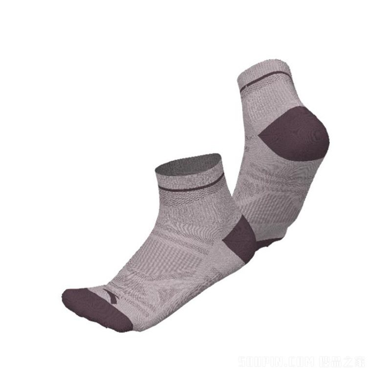 安踏训练男女同款平板中袜