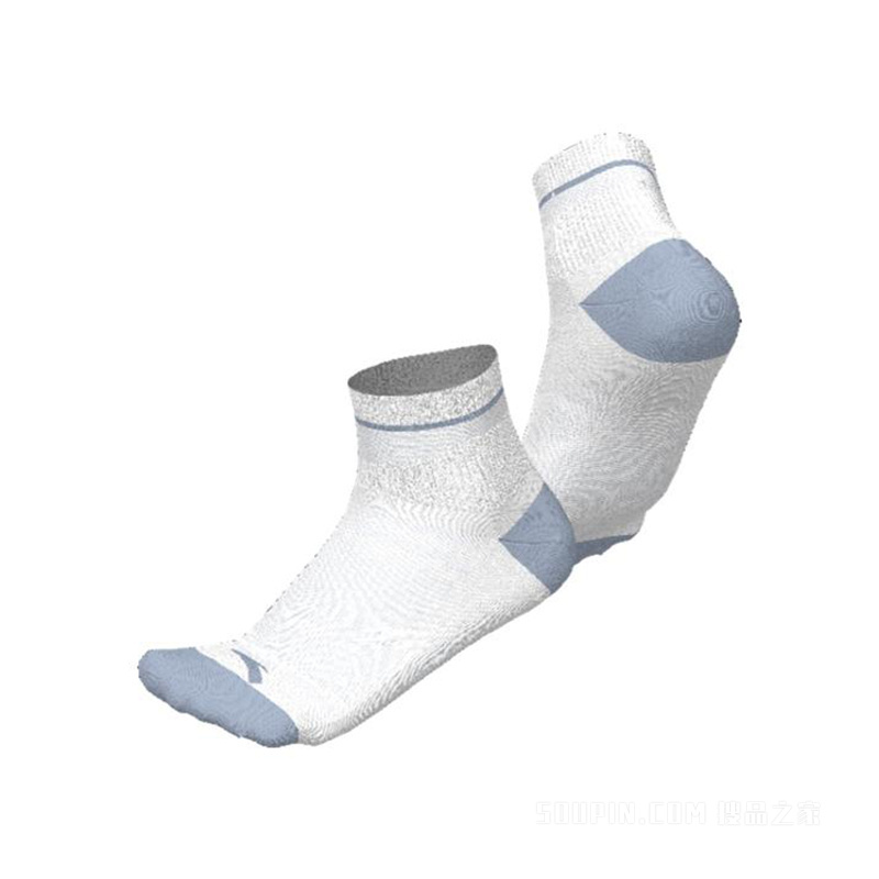 安踏训练男女同款平板中袜
