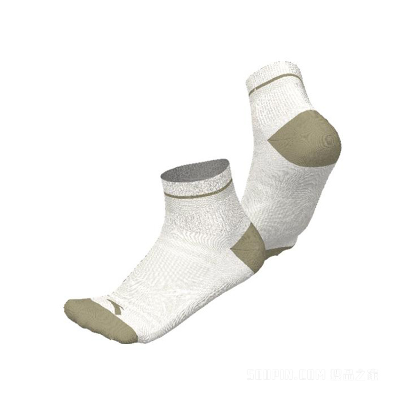 安踏训练男女同款平板中袜