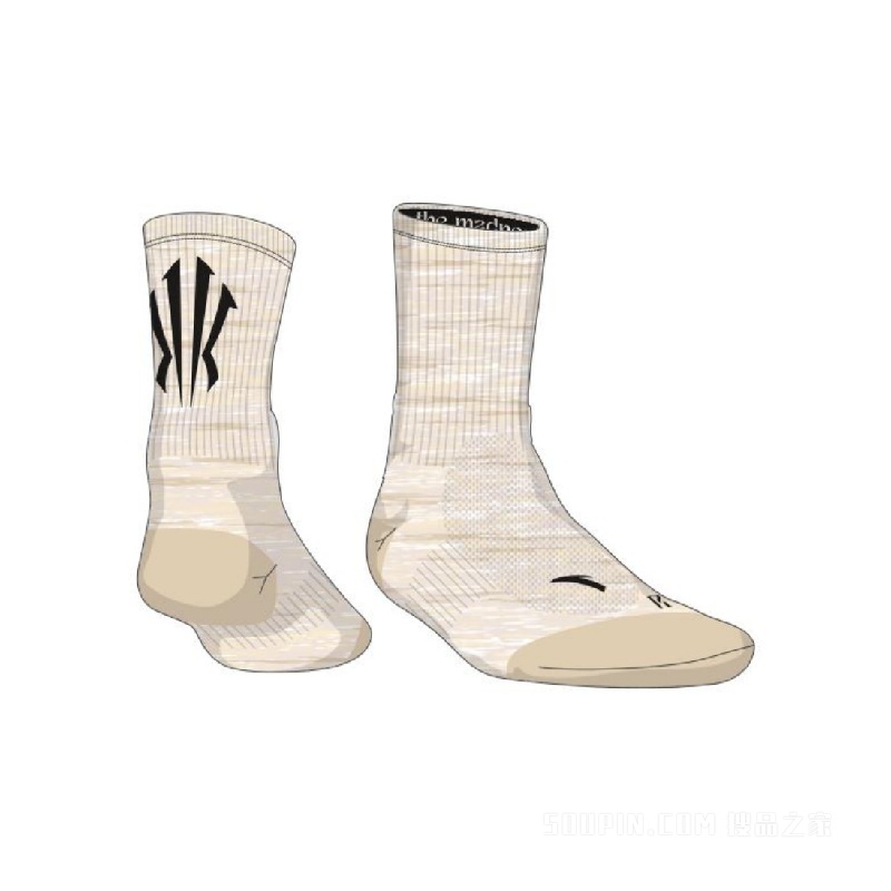 安踏欧文系列男女同款平板长袜