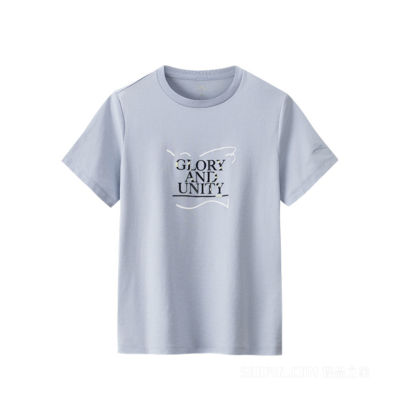 安踏生活系列ANTAICONIC女子短袖针织衫