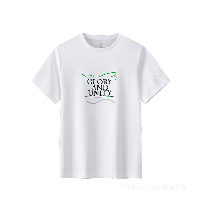 安踏生活系列ANTAICONIC女子短袖针织衫