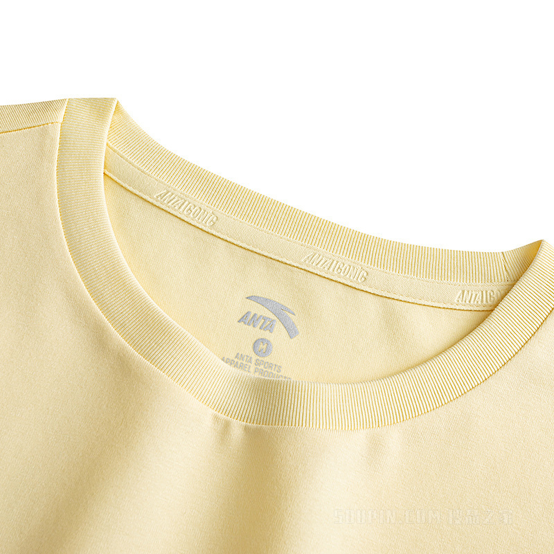 安踏生活系列ANTAICONIC女子短袖针织衫