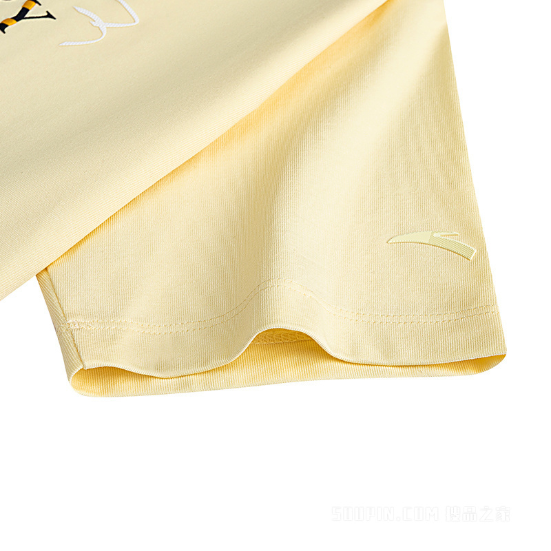 安踏生活系列ANTAICONIC女子短袖针织衫