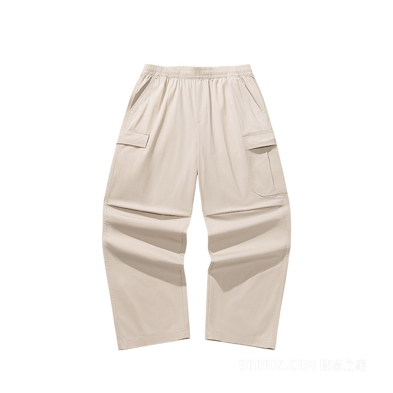 安踏运动复古男子梭织休闲长裤