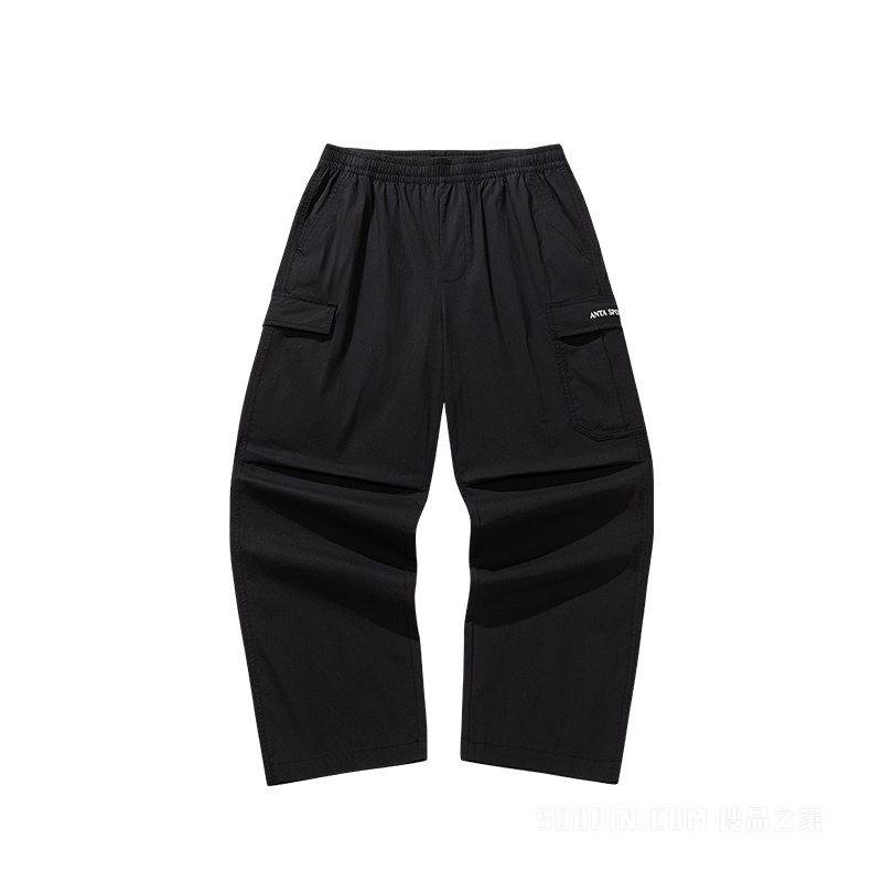 安踏运动复古男子梭织休闲长裤
