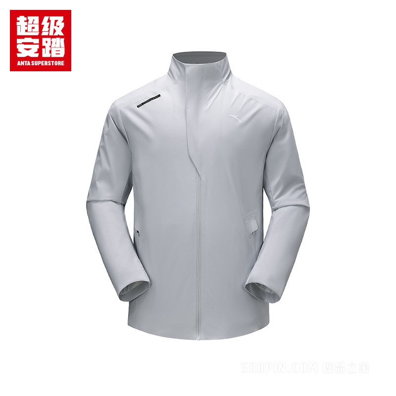 超级安踏城市通勤男子无氟防泼水梭织薄外套