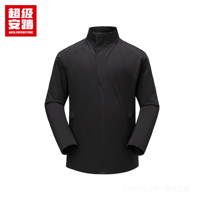 超级安踏城市通勤男子无氟防泼水梭织薄外套