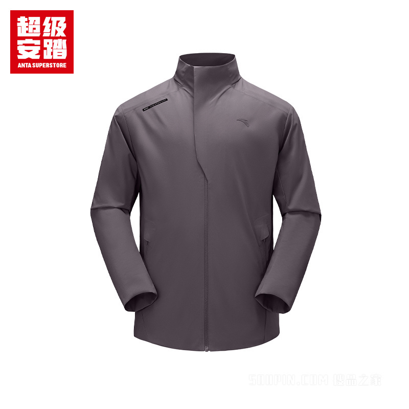 超级安踏城市通勤男子无氟防泼水梭织薄外套