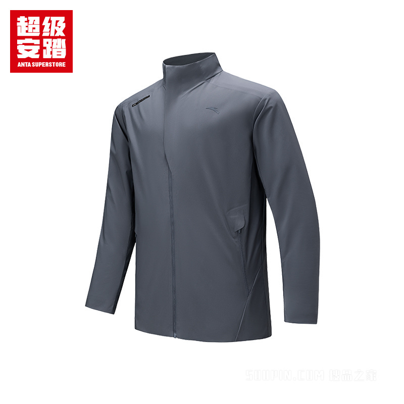 超级安踏城市通勤男子无氟防泼水梭织薄外套