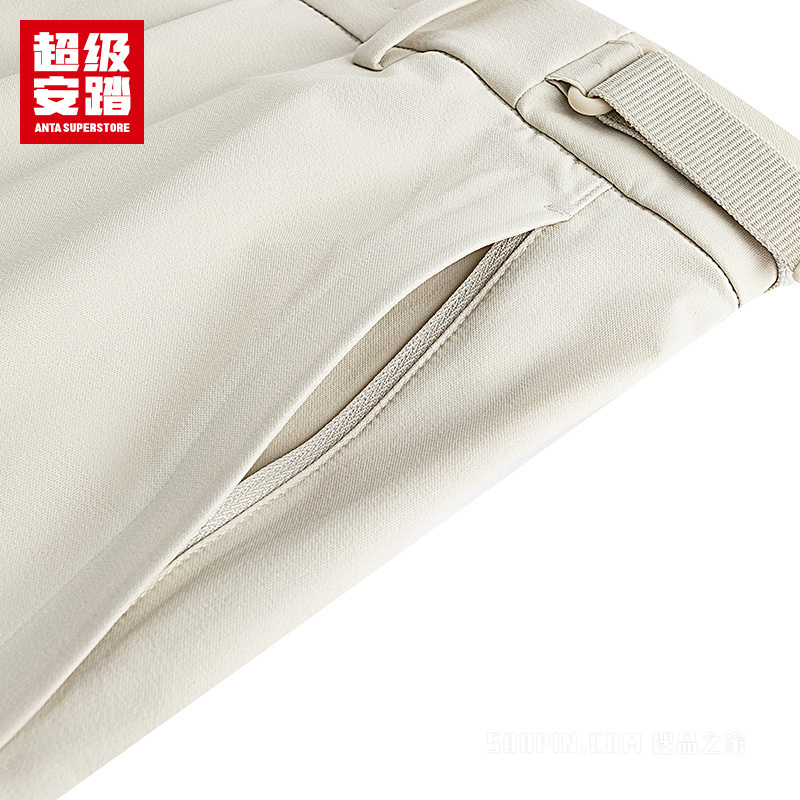 超级安踏城市通勤男子无氟防泼水长裤