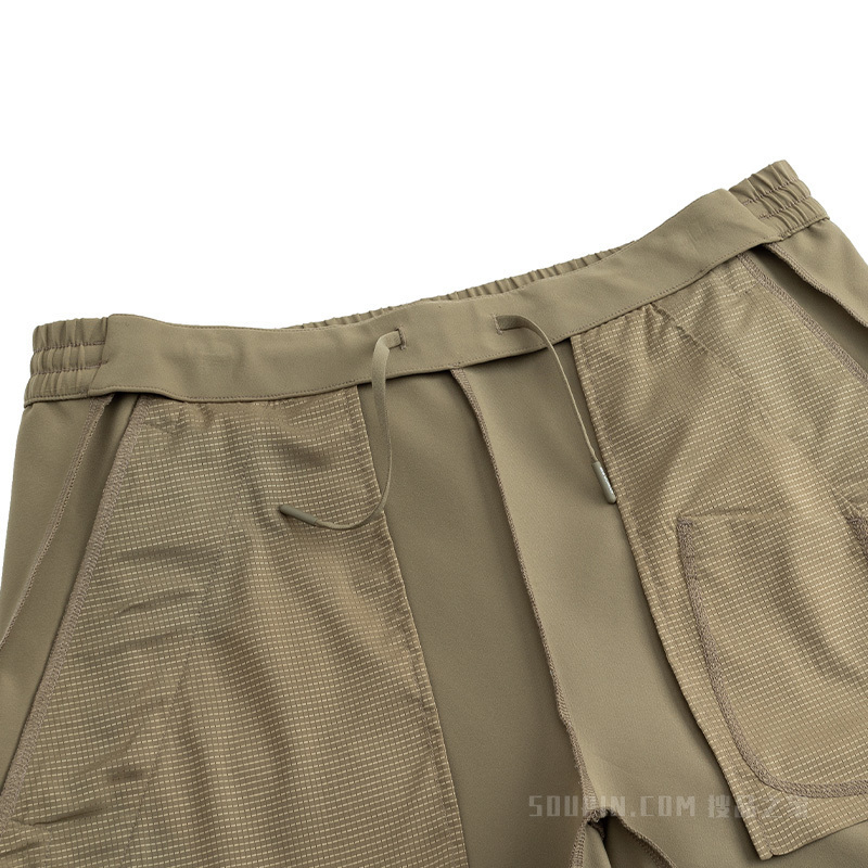 安踏冠军商务男子防泼水梭织运动长裤