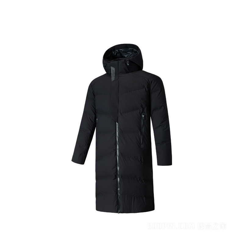 安踏冠军荣耀男子防风透湿长款羽绒服