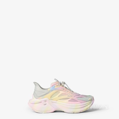 Fantastic FENDI Future FENDI F-Light 拼色绒面革拼布料跑鞋