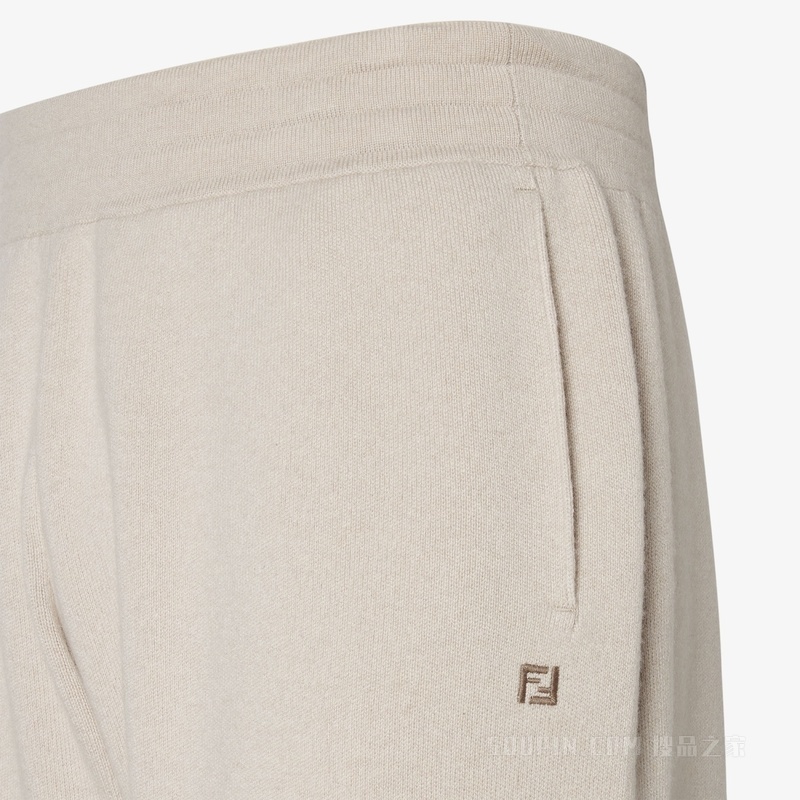 长裤 米色羊绒长裤