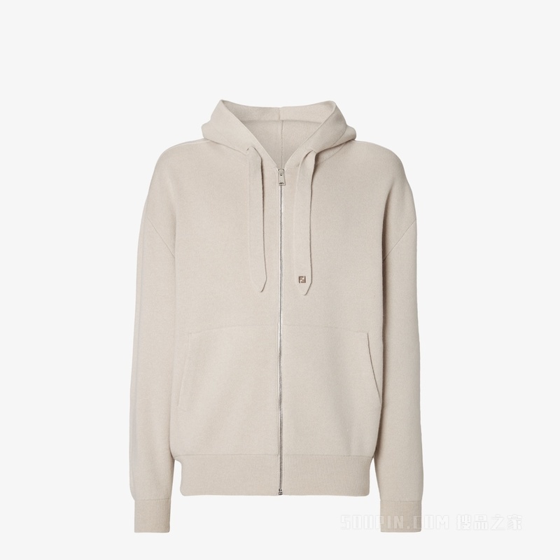 运动衫 米色羊绒运动衫