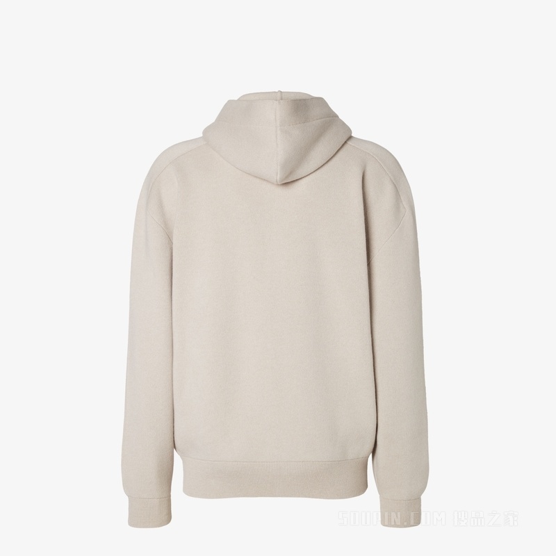 运动衫 米色羊绒运动衫