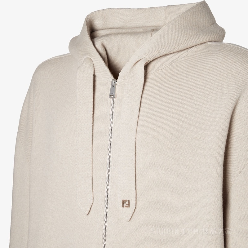 运动衫 米色羊绒运动衫