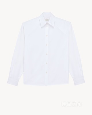 棉府绸超大衬衫