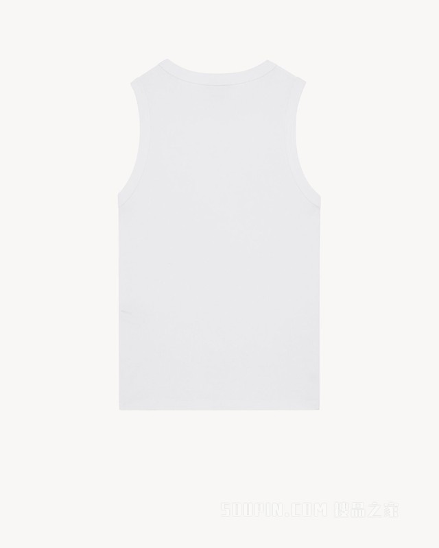 LE CASSANDRE平纹针织罗纹棉质背心