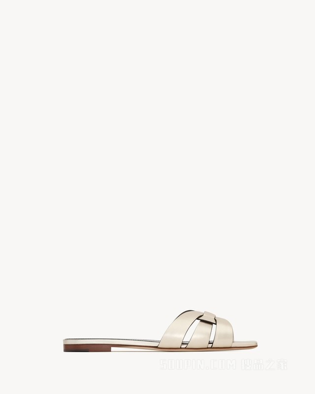 TRIBUTE金属质感皮革穆勒鞋