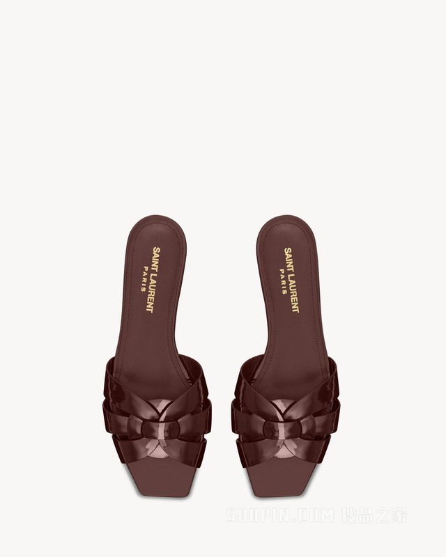 TRIBUTE漆皮穆勒鞋