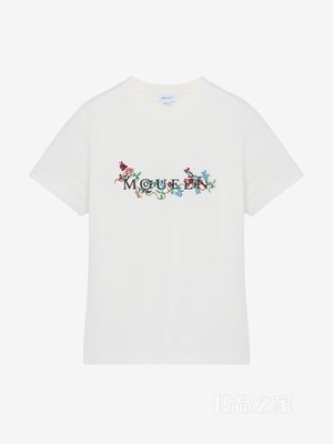 花卉McQueen标志T恤