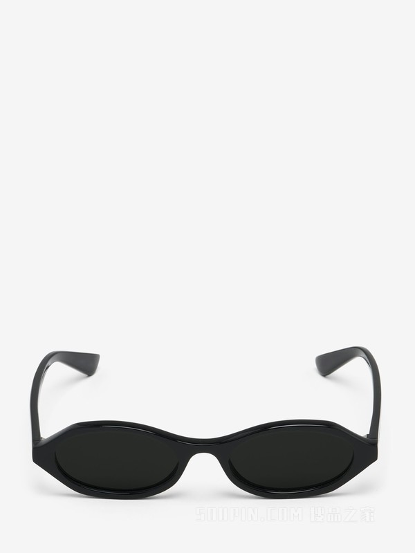 几何椭圆框太阳眼镜