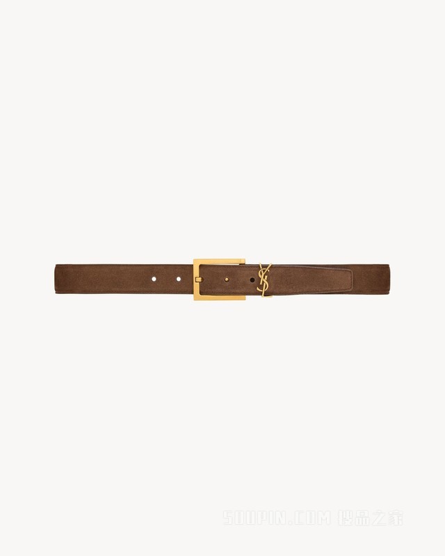 LE CASSANDRE绒面革腰带