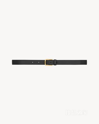 极简风搭扣光滑皮革腰带