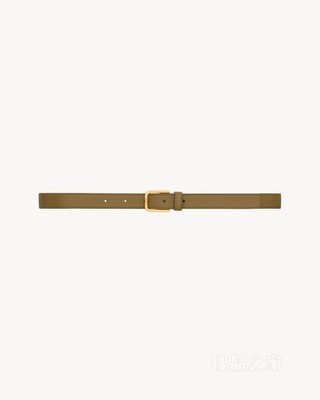 极简风搭扣光滑皮革腰带