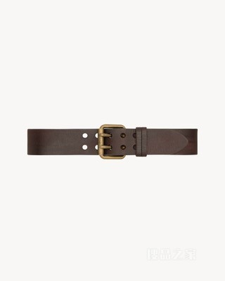 MOTORCYCLE皮革宽腰带