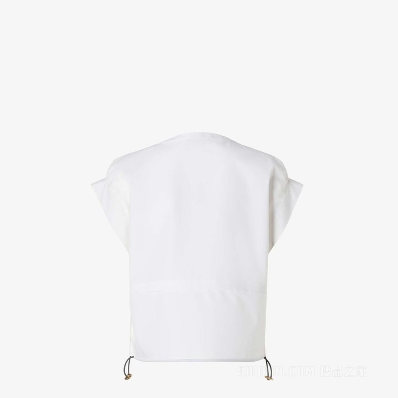 上衣 白色府绸上衣