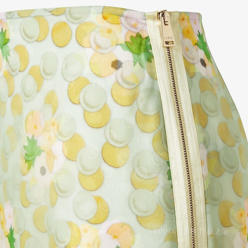 半身裙 浅绿色欧根纱半身裙