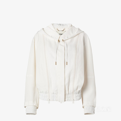 夹克衫 白色高科技粘胶纤维飞行员夹克