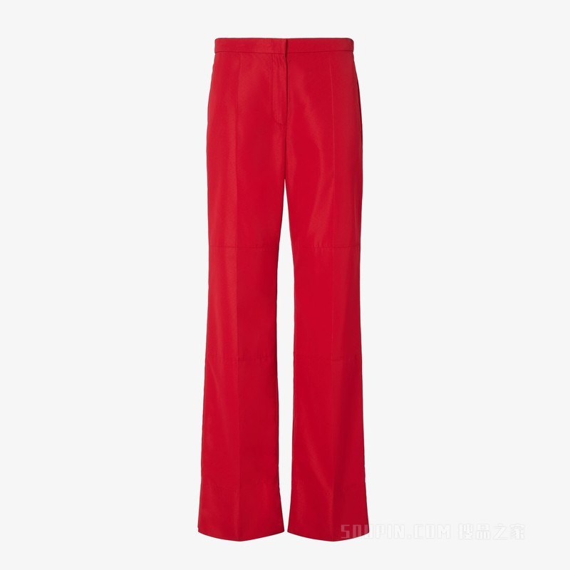 长裤 红色高科技粘胶纤维长裤