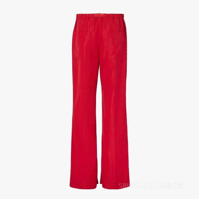 长裤 红色高科技粘胶纤维长裤