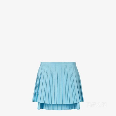 半身裙 浅蓝色罗缎迷你半身裙