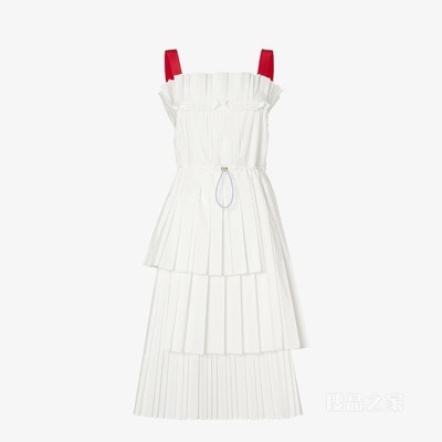 连衣裙 白色罗缎连衣裙