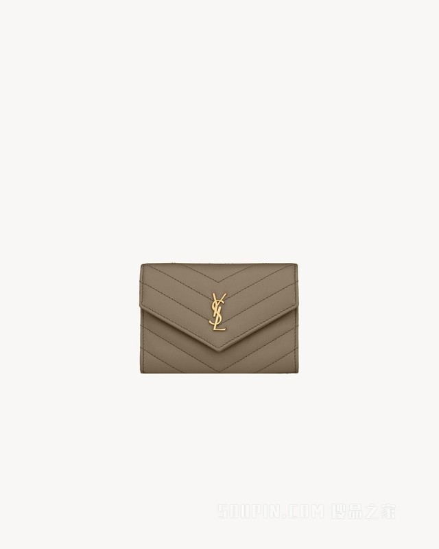 LE CASSANDRE粒面皮革钱包