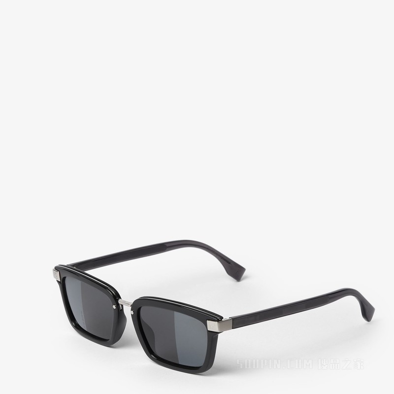 FENDI Sky 黑色醋酸酯材料太阳镜