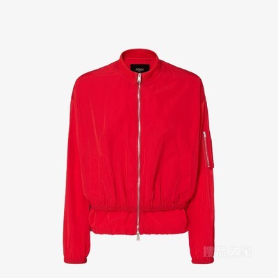 夹克衫 红色尼龙夹克衫