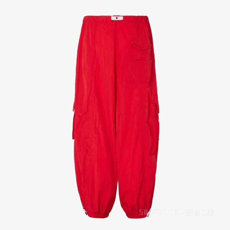 长裤 红色尼龙长裤