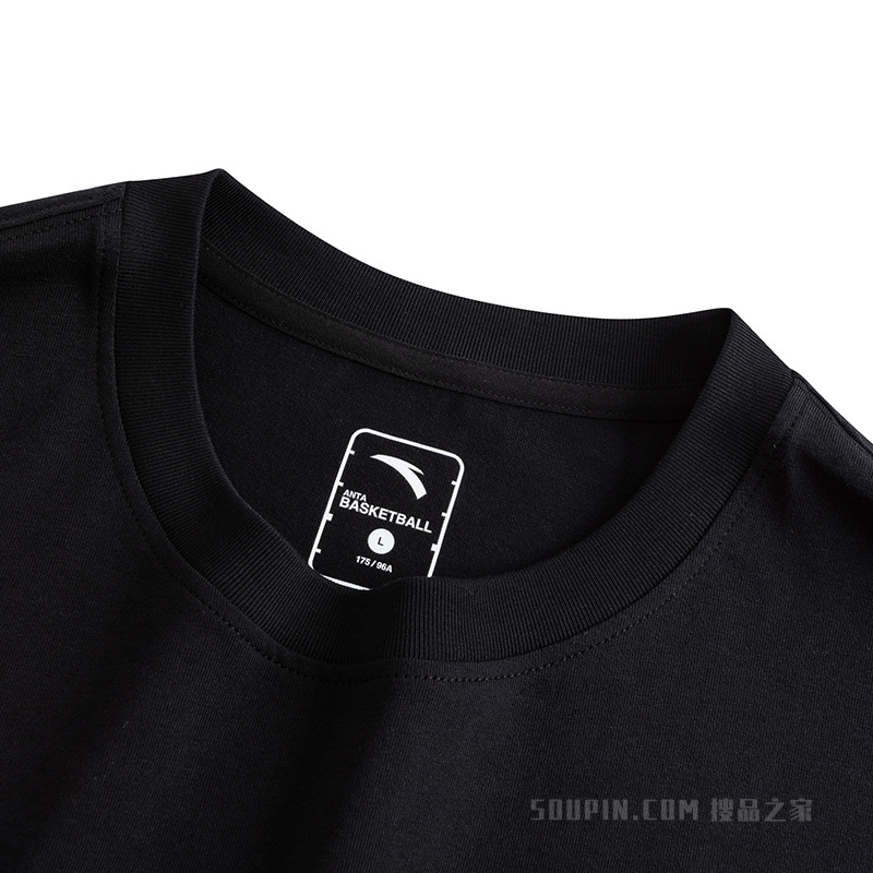 安踏篮球系列KT男子短袖针织衫