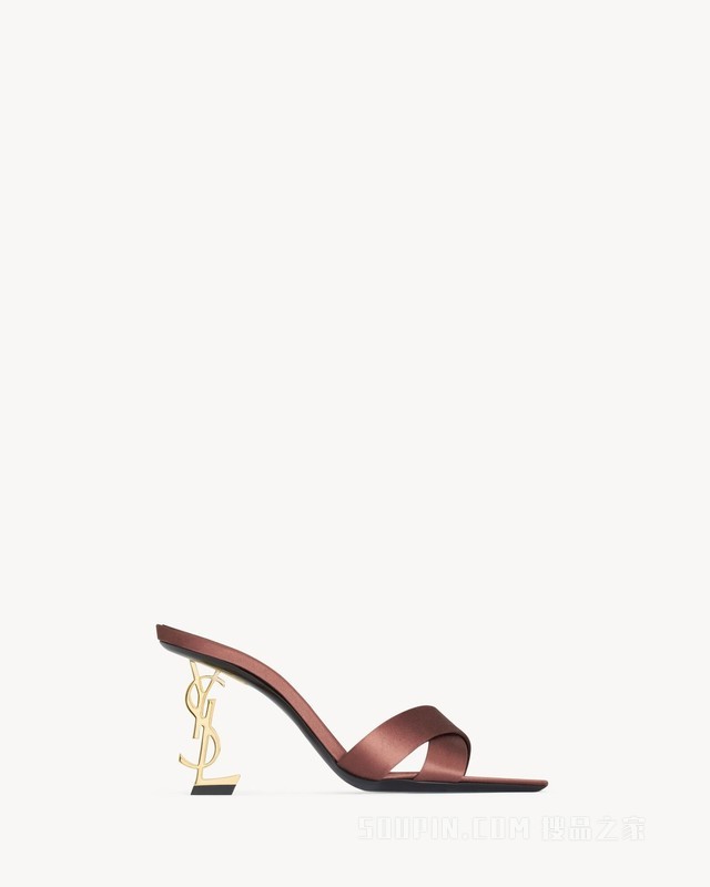 OPYUM绉缎穆勒鞋