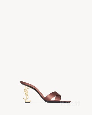 OPYUM绉缎穆勒鞋