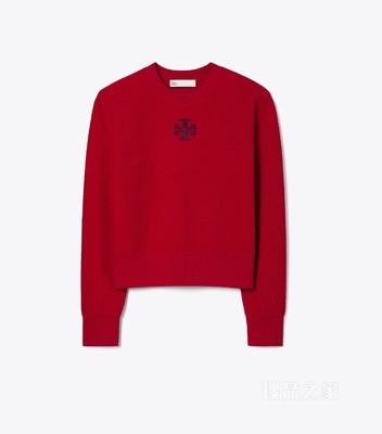 Logo 羊毛毛衣 红色