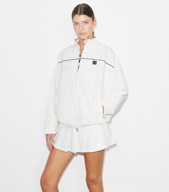 大号网球夹克 雪花白