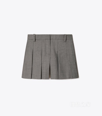 羊毛短裤 黑色/灰色