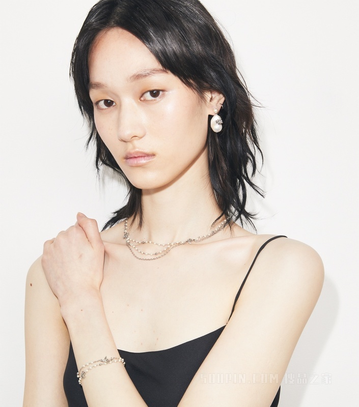 【礼物】Moondance 月影流光系列多层手链 Tory 银/珍珠色/水晶色